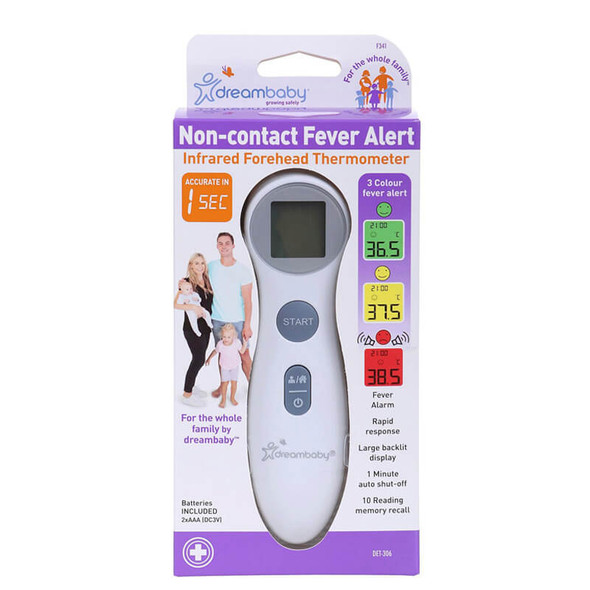 Dreambaby Non Contact Fever Alert Infrared Thermometer Box