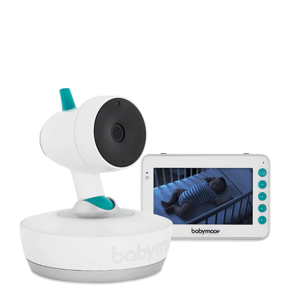 Babymoov Yoo-Moov Monitor de bebê com vídeo motorizado de 360 ​​graus de 4,3 polegadas