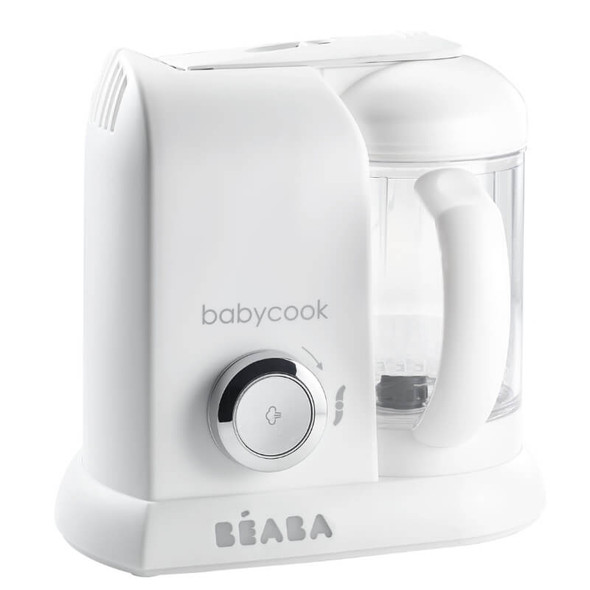 Beaba Babycook Solo Baby Food Steamer Blender - White/Silver