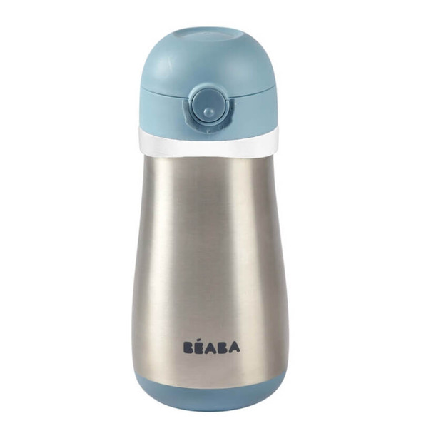 Beaba Kids stainless steel water bottle with carry handle 350 ml