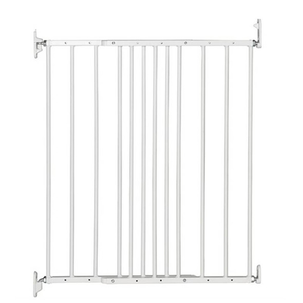 BabyDan Norrowdan Metal Extending Gate - White 56.5-81.5cm