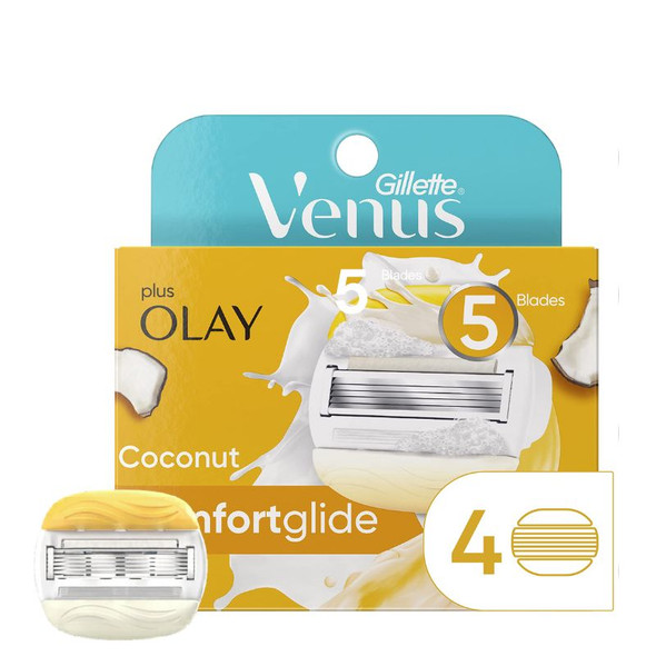 Gillette Venus & Olay Coconut Blade Refill - 4 Pack