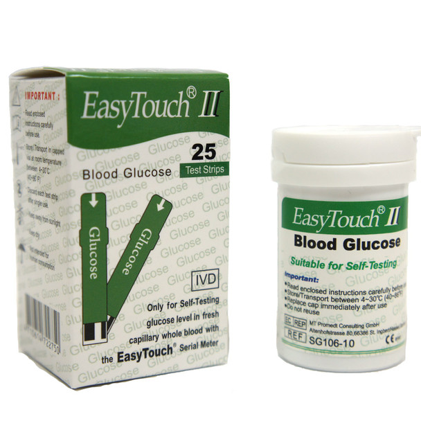 Easy Touch® Glucose Test Strips 25's