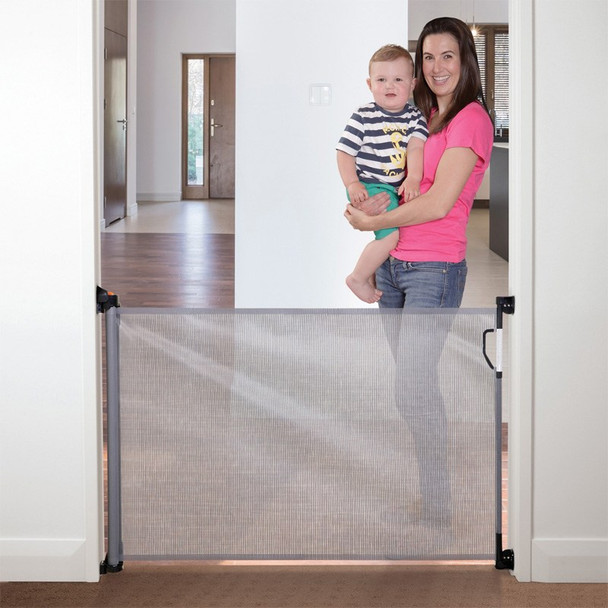 Dreambaby Retractable Stair Gate - Grey