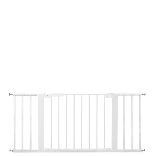 BabyDan Premier Pressure Indicator Gate, White (112cm - 119.3cm)