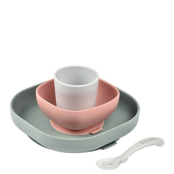 Beaba Silicone Meal Set (4 pcs) - Eucalyptus