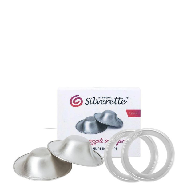 Silverette Nursing Cups + O Feel Ring - Regular Size 
