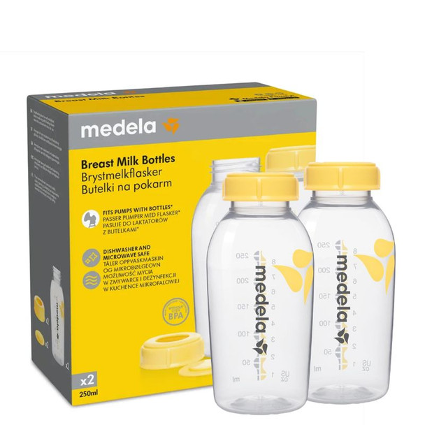 Medela Breastmilk Storage Bottles 250ml - 2 Pack