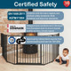 BabyDan Configure Flex XL Hearth Gate Black 90-278cm 4