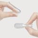 Cepillo de dedos de silicona Haakaa en vivo