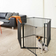 DogSpace Max Multi Expandable Dog Room Divider / Pet Pen, Black (90-350cm) Lifestyle