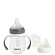 Beaba 2 in1 learning bottle 210 ml - mineral grey