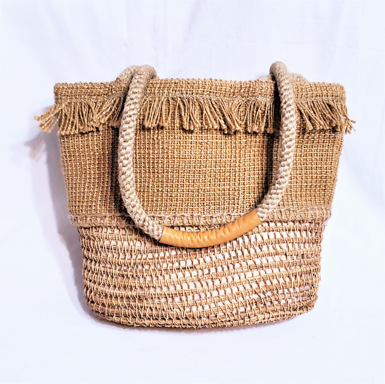 rattan purse