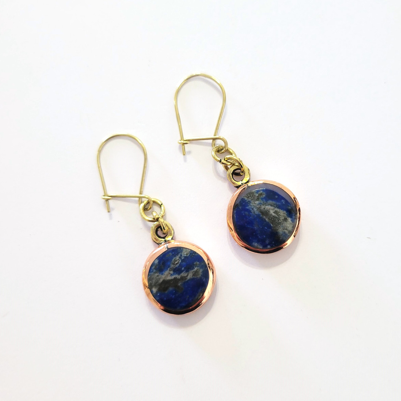 Lapis Lazuli Dangle Earrings from Chile