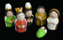 Fair Trade Hand Painted Nativity from Peru