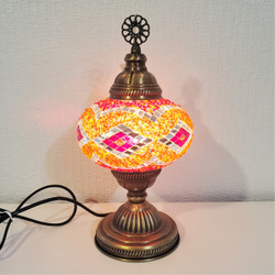 Fair trade glass mosaic decorative lamp from Turkey
