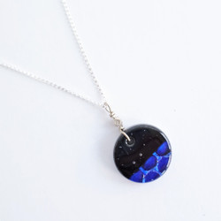 fair trade fused glass necklace from Chile