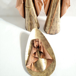 Fair Trade Brass and Copper Holy Family Nativity from Chile