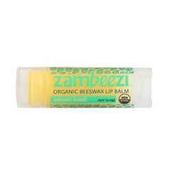 Fair trade sweet basil organic beeswax lip balm from Zambia