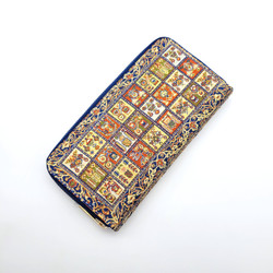 Fair trade turkish rug inspired zip close clutch wallet from Turkey