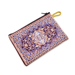 Fair trade turkish rug inspired coin purse from Turkey 
