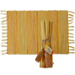 fair trade woven vetiver placemat set from Java, Indonesia