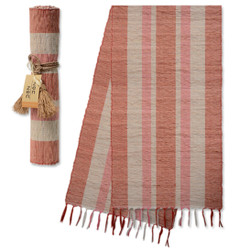 fair trade woven vetiver table runner from Java, Indonesia