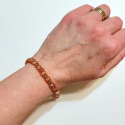 Fair trade skinny beaded bracelet from Guatemala
