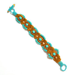 Fair trade knotted bead bracelet from Guatemala