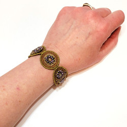 Fair trade beaded suede bracelet from Guatemala