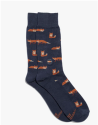 fair trade organic vegan socks that protect foxes