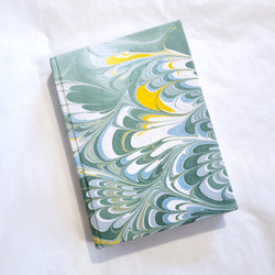 Fair trade hand made marbled unlined paper journal from India