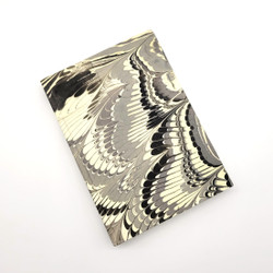 Fair trade hand made marbled unlined paper journal from India