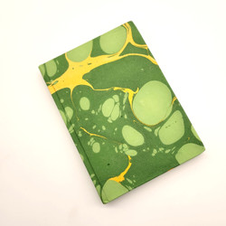 Fair trade hand made marbled unlined paper journal from India