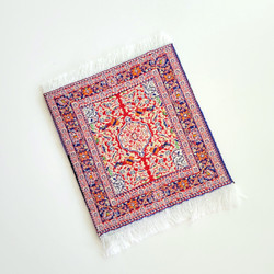 Fair trade Turkish rug inspired single coaster from Turkey