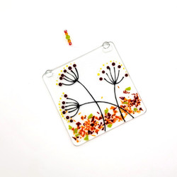 Fair trade fused glass sun catcher from Chile
