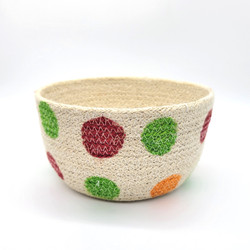 Fair trade jute cord bowl basket from Bangladesh