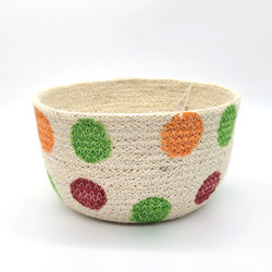 Fair trade jute cord bowl basket from Bangladesh