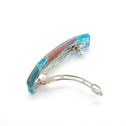 Fair trade fused glass large hair barrette from Chile