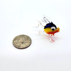 Fair trade miniature crystal fish figurine from Chile