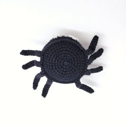 Fair trade artisan crafted knit wool spider figure from Chile