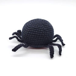 Fair trade artisan crafted knit wool spider figure from Chile