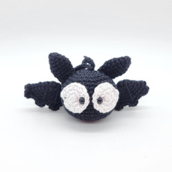 Fair trade artisan crafted knit wool bat from Chile