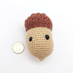 Fair trade knit wool acorn from Chile Fair trade knit wool acorn from Chile