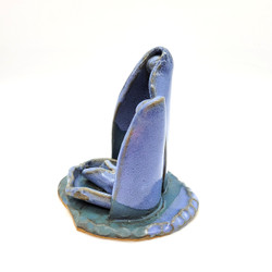 Fair trade white stoneware holy family nativity from Chile