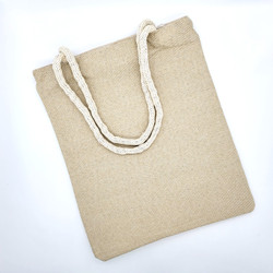 Fair trade woven cotton tapestry style tote bag with double straps and cat design from Turkey