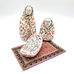 Hand crafted fair trade ceramic Holy Family nativity from Turkey