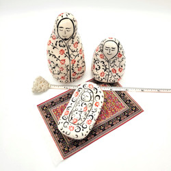 Hand crafted fair trade ceramic Holy Family nativity from Turkey