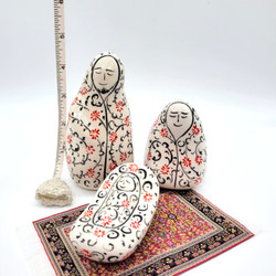 Hand crafted fair trade ceramic Holy Family nativity from Turkey