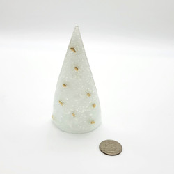 Fair trade fused glass standing tree decoration from Chile